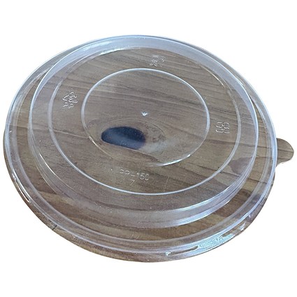 MyCafe Round rPet Lid for 500/1000ml Bowls Pack of 300