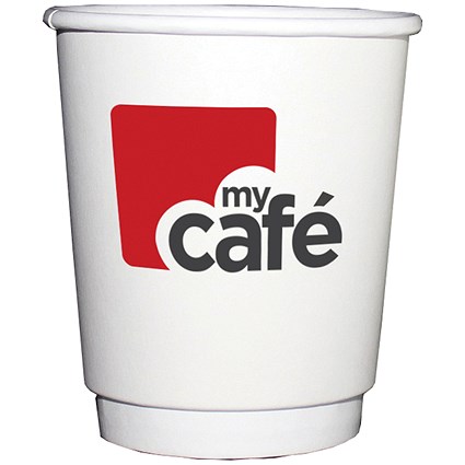 Mycafe 8oz Double Wall Hot Cups, Pack of 500