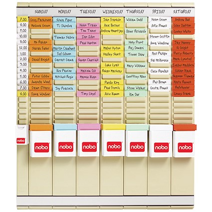 Nobo T-Card 7 Day Planning Kit 2911080