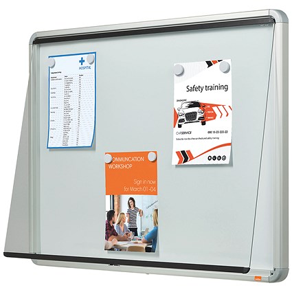 Nobo Outdoor Noticeboard with Lockable Glazed Case, 9xA4, W792xH1040xD85mm