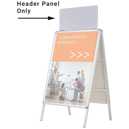 Nobo Premium Plus A1 A-Board Sign Holder Header Panel