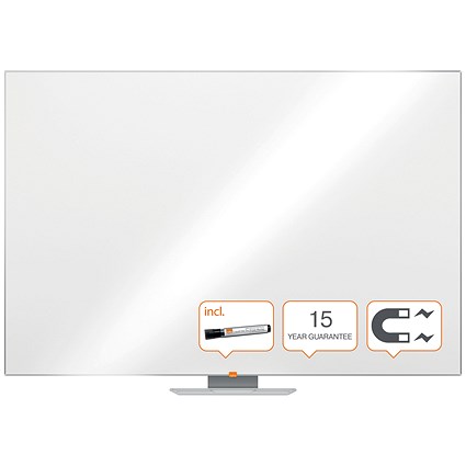 Nobo Classic Nano Clean Magnetic Drywipe Board, Aluminium Frame, W1800xH1200mm