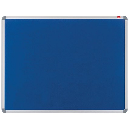 Nobo Euro Plus Noticeboard, Aluminium Trim, W1200xH900mm, Blue