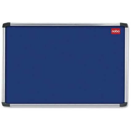 Nobo EuroPlus Blue Noticeboard with Fixings/Frame 1800x1200mm