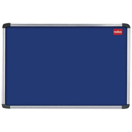 Nobo EuroPlus Blue Noticeboard with Fixings/Frame 2400x1200mm