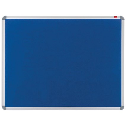 Nobo Euro Plus Noticeboard, Aluminium Trim, W1500xH1000mm, Blue
