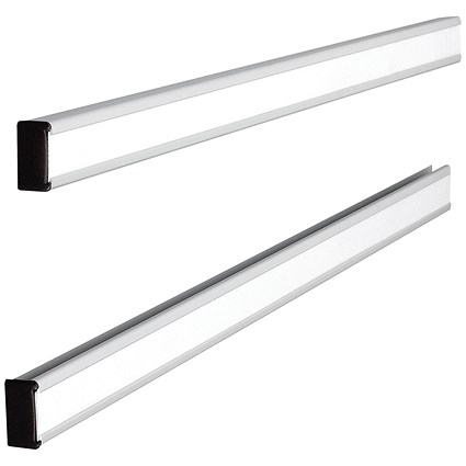 Nobo T-Card Metal Link Bars Size 24 772 x 13mm (2 Pack) 32938888