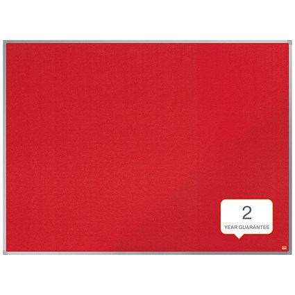 Nobo Essence Felt Notice Board, 1200x900mm, Red