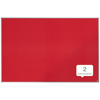 Nobo Essence Felt Notice Board, 1800x1200mm, Red