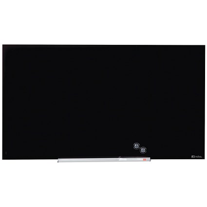 Nobo Diamond Glass Board, Magnetic, W1000xH560mm, Black