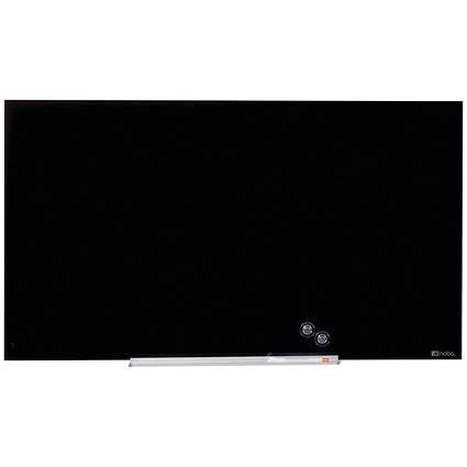 Nobo Impression Pro Glass Magnetic Whiteboard 1260x710mm Black