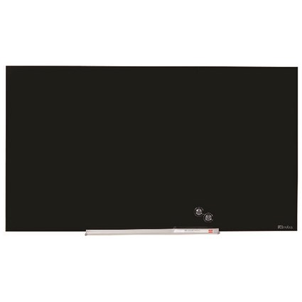 Nobo Widescreen Glass Whiteboard 85 inch Black