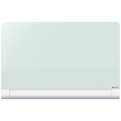 Nobo Impression Pro Glass Magnetic Whiteboard Concealed Pen Tray 1900x1000mm White