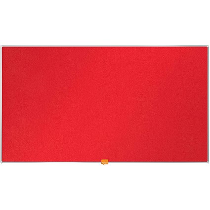 Nobo Widescreen 55inch Red Felt Noticeboard 1220x690mm