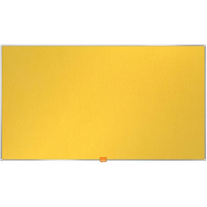 Nobo Widescreen 55inch Yellow Felt Noticeboard 1220x690mm