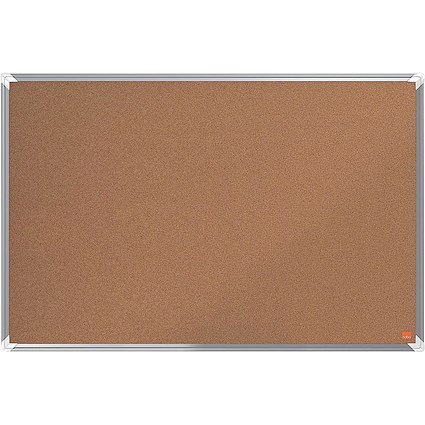 Nobo Premium Plus Cork Notice Board, 900 x 600mm, Aluminium Frame
