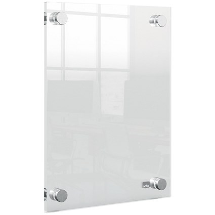 Nobo A5 Acrylic Wall Mounted Poster Frame Clear