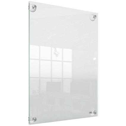 Nobo Acrylic Wall Mounted Repositionable Poster Frame, A3, Clear