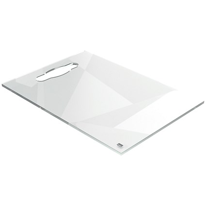 Nobo Transparent Acrylic Mini Portable Desktop Notepad Whiteboard, Frameless, A4