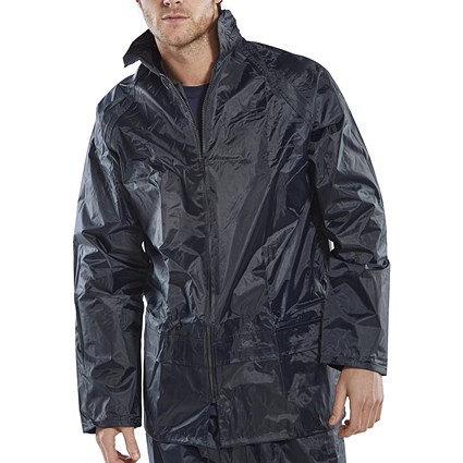 Beeswift Nylon B-Dri Jacket, Navy Blue, Medium