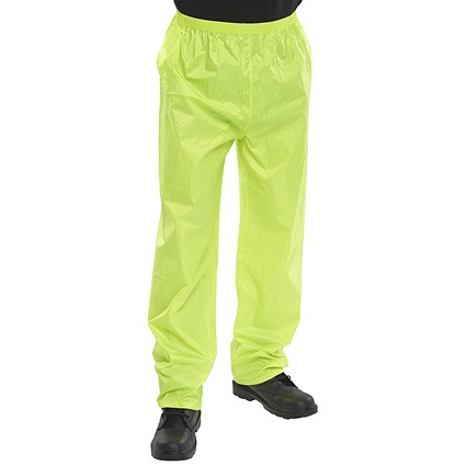 Beeswift Nylon B-Dri Trousers, Saturn Yellow, 3XL Beeswift Nylon B-Dri Trousers, Saturn Yellow, 3XL