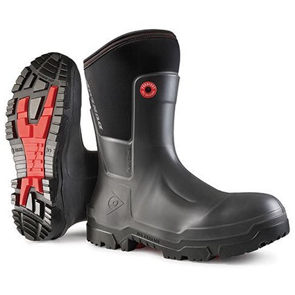 Dunlop SnugBoots Craftsman Full Safety Boots, Black, 7
