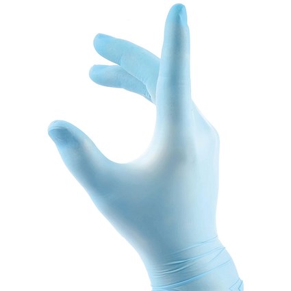 Beeswift Nitrile Disposable Gloves, Powder Free, Blue, Large, Pack of 1000 Beeswift Nitrile Disposable Gloves, Powder Free, Blue, Large, Pack of 1000