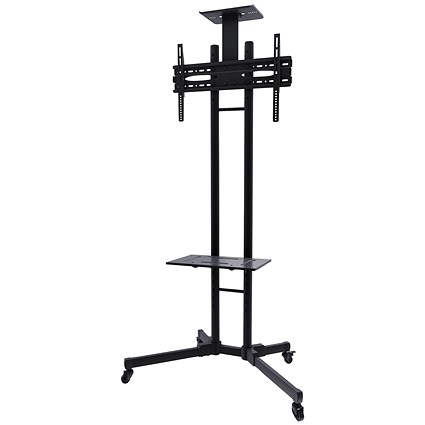 Neomounts By Newstar Portable TV Floor Stand, Suitable for 32-70" TVs, Adjustable Height and Tilt, Black