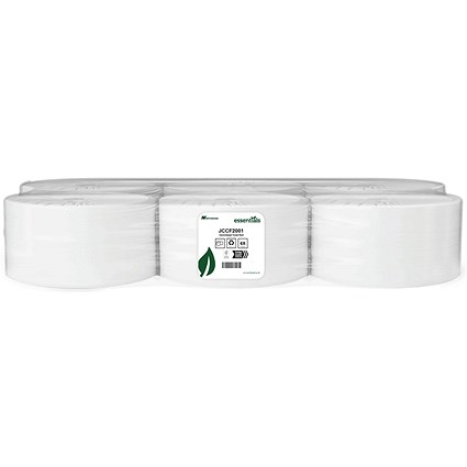 Centrefeed Toilet Roll 2-Ply 540 Sheets Per Roll 200m (Pack of 12) JCCF2001DS