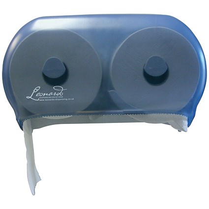 Leonardo Versatwin Toilet Roll Dispenser Blue DSTA06