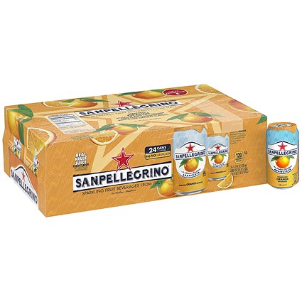 San Pellegrino Sparkling Orange - 24 x 330ml Cans
