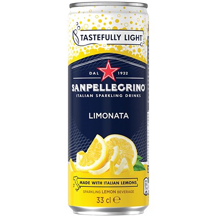 San Pellegrino, Limonata Lemon, 24 x 330ml Cans
