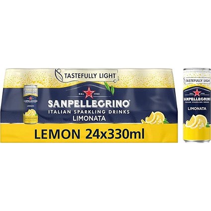 San Pellegrino, Limonata Lemon, 24x330ml Cans San Pellegrino, Limonata Lemon, 24x330ml Cans