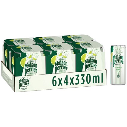 Maison Perrier Forever Lime Sparkling Water (Pack of 24)