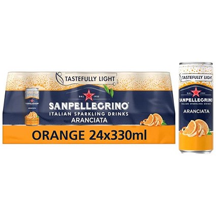 San Pellegrino, Aranciata Orange, 24x330ml Cans San Pellegrino, Aranciata Orange, 24x330ml Cans