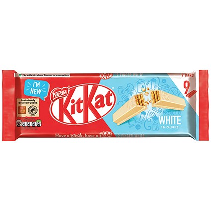 Nestle KitKat 2 Finger White Chocolate, Pack of 9
