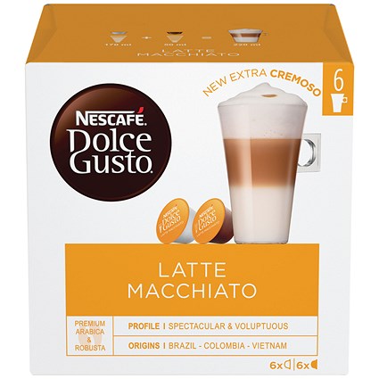 Nescafe Dolce Gusto Coffee Pods, Lungo Decaffeinato, 16 capsules, Pack of 3