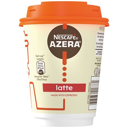 Nescafe & Go Azera Latte Cups (Pack of 6)