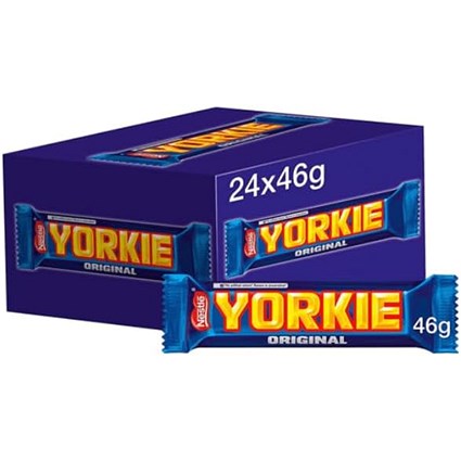 Nestle Yorkie Milk Chocolate Bar, 46g, Pack of 24 Nestle Yorkie Milk Chocolate Bar, 46g, Pack of 24