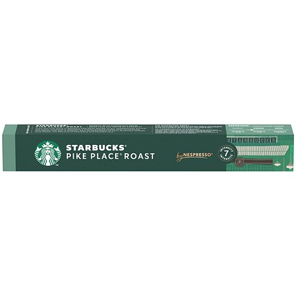 Starbucks Nespresso Pike Place Roast Lungo Coffee Pods, Pack of 10 Starbucks Nespresso Pike Place Roast Lungo Coffee Pods, Pack of 10