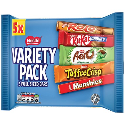 Nestle Variety Multipack Milk Chocolate Bars, 218g
