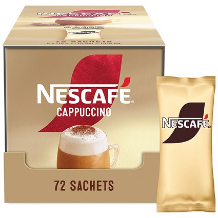 Nescafe Cappuccino Sweetened Coffee Sachets, Pack of 72