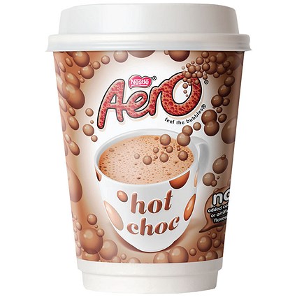 Nescafe & Go Aero Hot Chocolate, Sleeve of 8 Cups