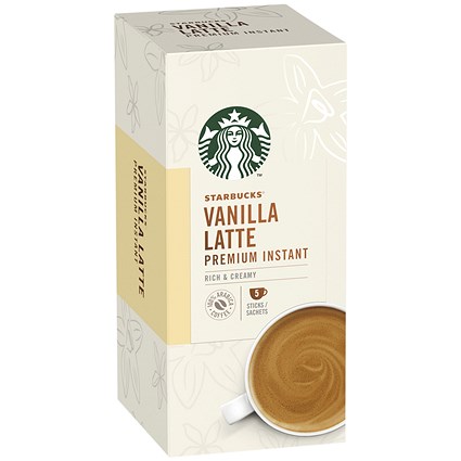 Starbucks Vanilla Latte Instant 107.5g 5 Sachets (Pack of 6)