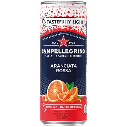San Pellegrino Sparkling Blood Orange - 24 x 330ml Cans