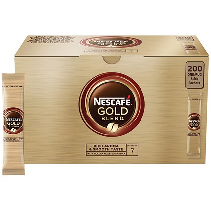 Nescafe Gold Blend Instant Coffee Sachets, Pack of 200