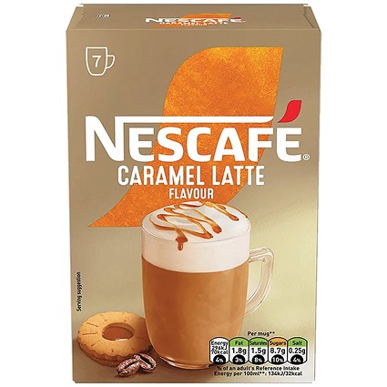 Nescafe Caramel Latte Sachets Pack of 7