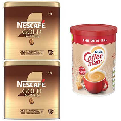 Buy 2 Tins of Gold Blend 750g Get FOC Coffee Mate 550g