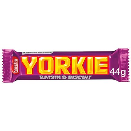 Nestle Yorkie Raisin & Biscuit Chocolate Bar, Pack of 24