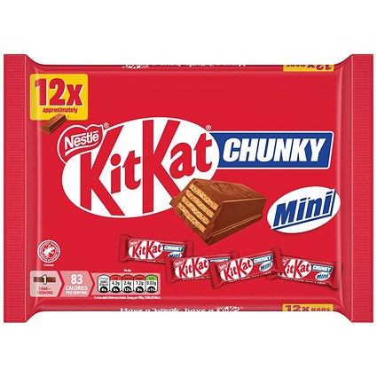 Nestle KitKat Chunky Minis, Pack of 12